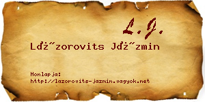 Lázorovits Jázmin névjegykártya